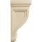 Ekena Millwork 4 3/4"W x 5"D x 10"H Traditional Recessed Corbel, Rubberwood COR04X05X10TRRW - alternate 2